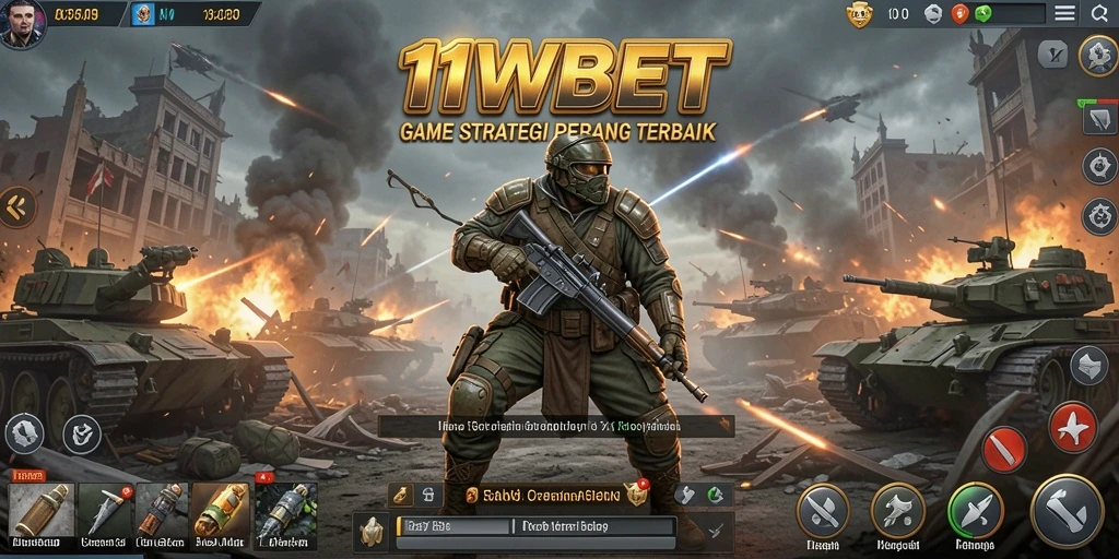 Screenshot utama <strong>11WBET</strong> yang menunjukkan aksi gameplay strategi.