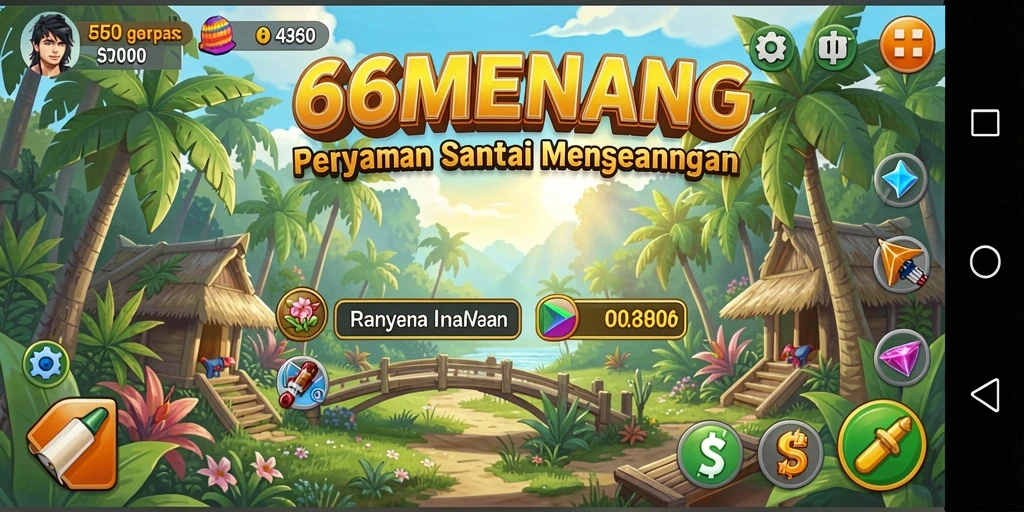 Tampilan gameplay seru dari 66MENANG yang penuh tantangan.