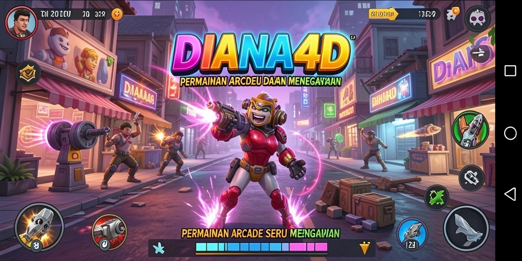 Tampilan gameplay DIANA4D yang seru dan menegangkan.