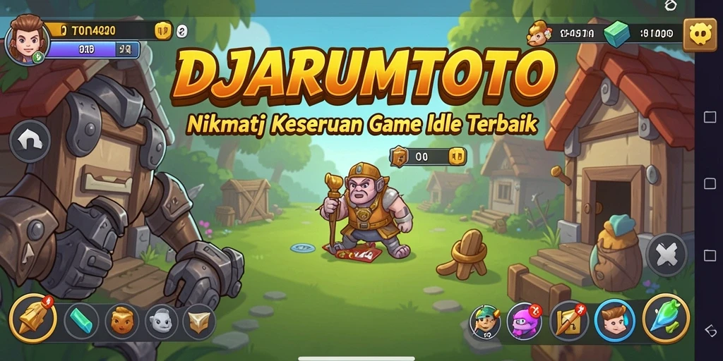 Screenshot DJARUMTOTO menunjukkan gameplay Idle yang menarik dan seru.