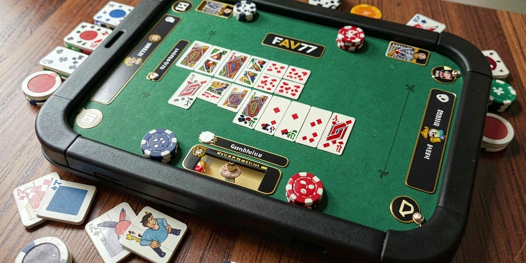 Tampilan menarik dari gameplay Domino di FAV77.