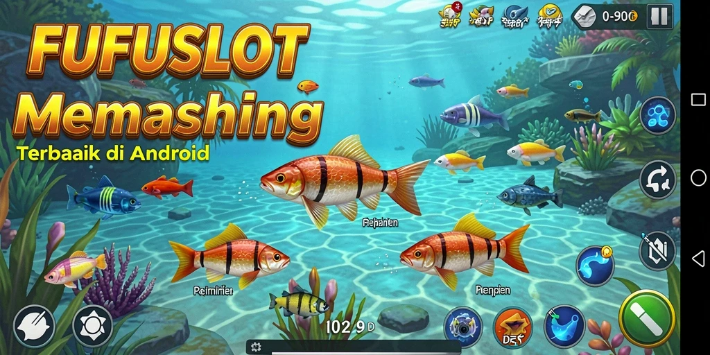 Tangkapan ikan yang menantang di FUFUSLOT, menggambarkan keseruan gameplay.