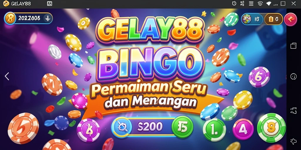 Screenshot utama GELAY88 menampilkan gameplay Bingo yang menarik dan seru.