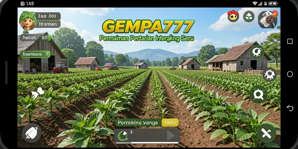Tangkapan layar gameplay yang menggambarkan aktivitas bertani yang menyenangkan.