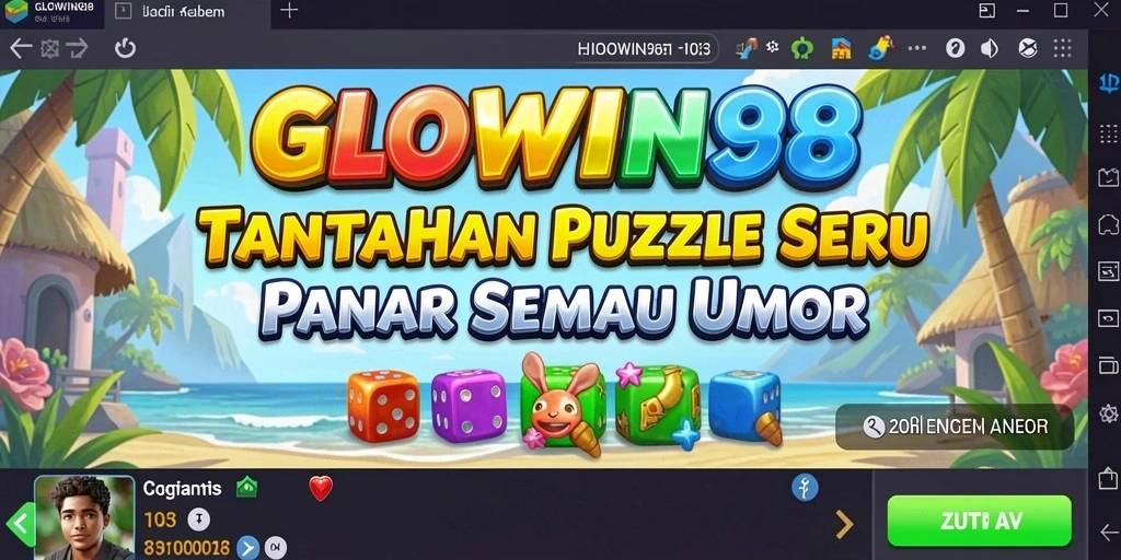 Tampilan gameplay seru dari GLOWIN88 yang penuh teka-teki.