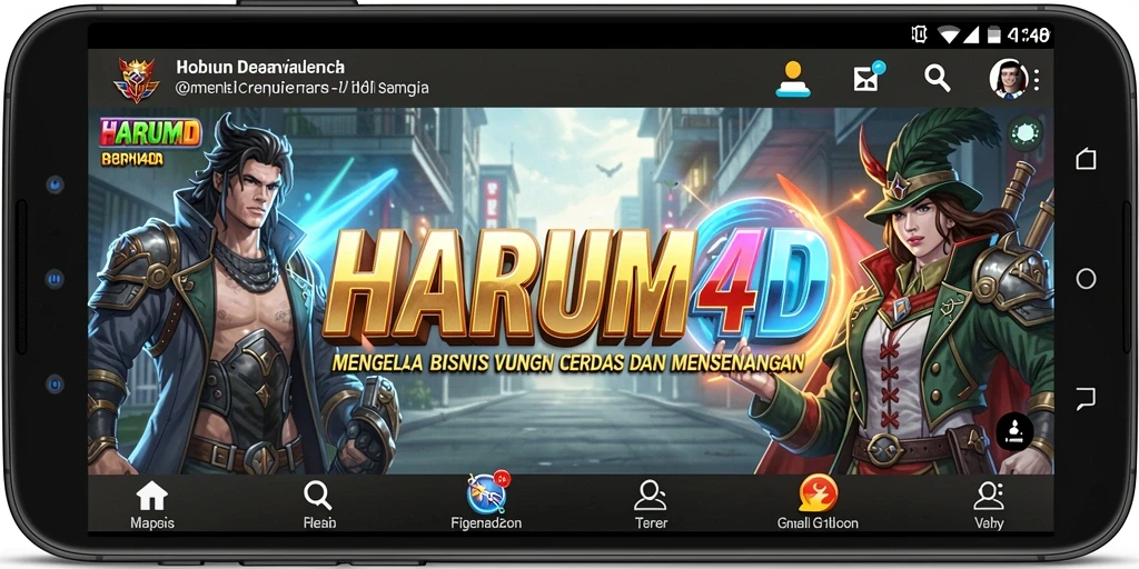 Tampilan gameplay HARUM4D yang seru dan menantang.