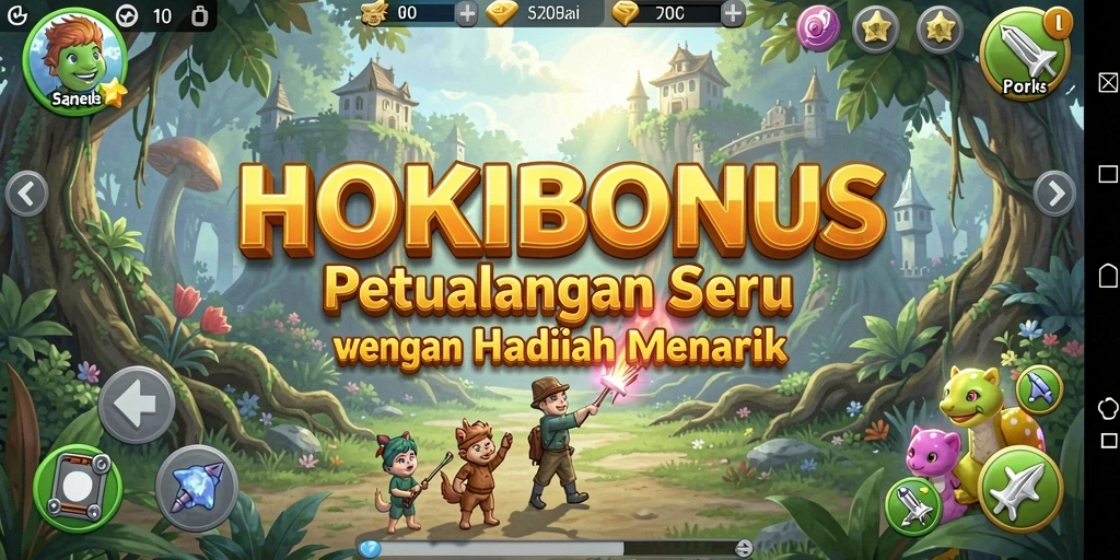 Gameplay HOKIBONUS dengan visual menarik dan tantangan seru.