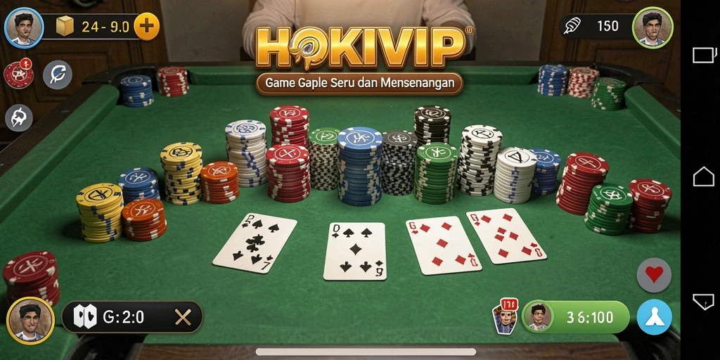 Tampilan gameplay HOKIVIP yang seru dan interaktif.