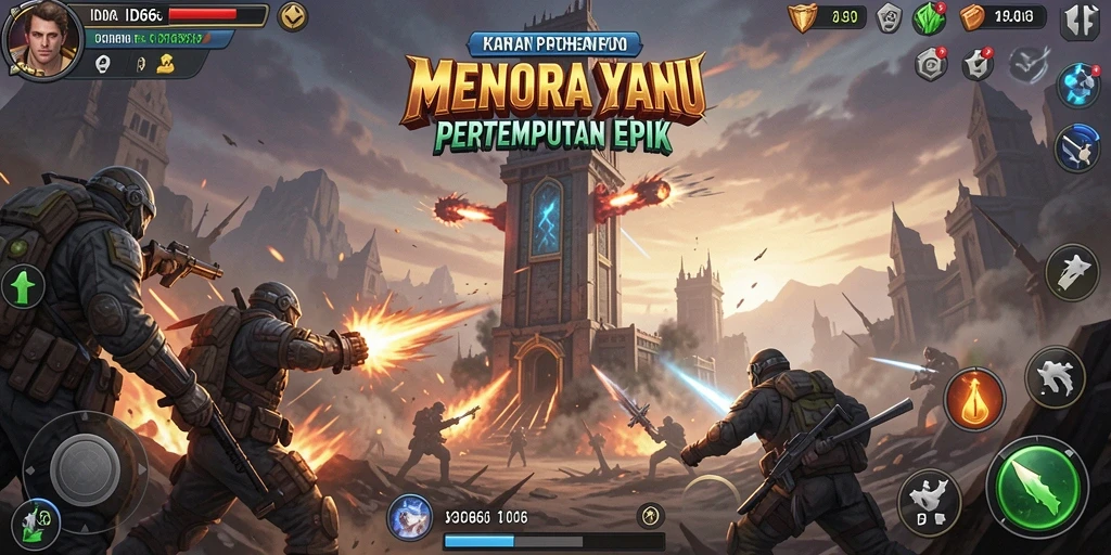 Gameplay menegangkan di ID66 menampilkan pertempuran seru untuk mempertahankan menara.