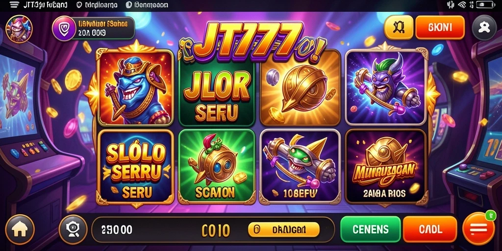 Screenshot utama JT777 menampilkan gameplay Slot yang mengasyikkan.