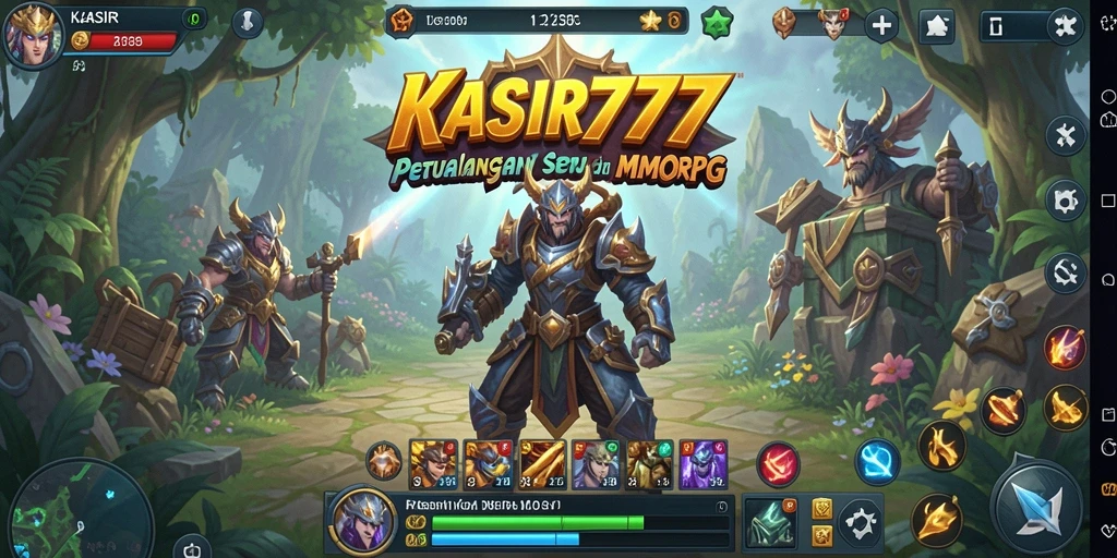 Screenshot gameplay KASIR777 menampilkan pertarungan seru antar pemain di dunia fantasi.