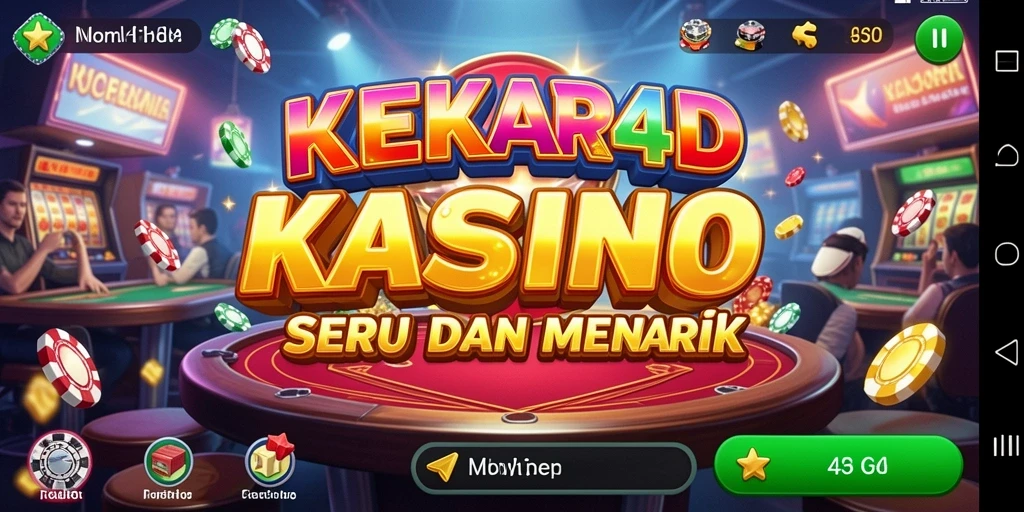 Tampilan warna-warni dan grafik menarik dari gameplay KEKAR4D.