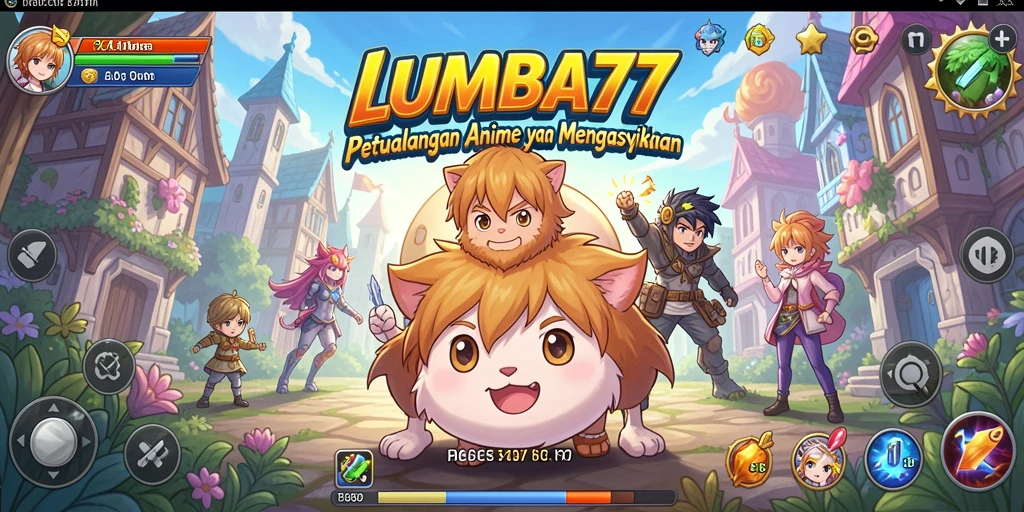 Screenshot utama LUMBA77 menampilkan aksi gameplay Anime yang memukau.