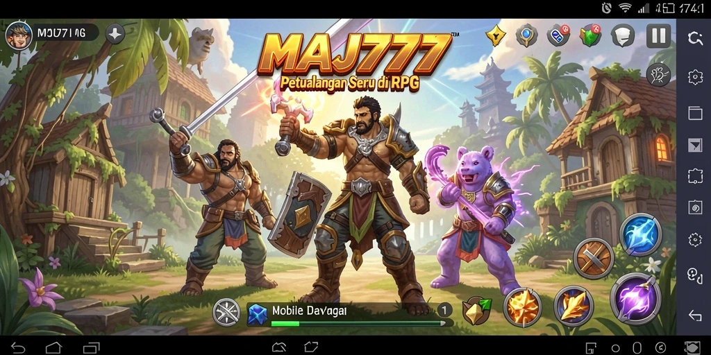 Tampilan menarik dari gameplay RPG MAJ777 yang penuh aksi.