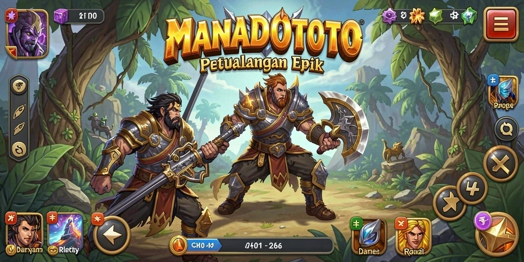 Screenshot yang menampilkan gameplay menarik dari MANADOTOTO.