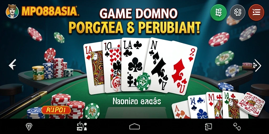 Tampilan gameplay talenan Domino yang seru dan menantang.