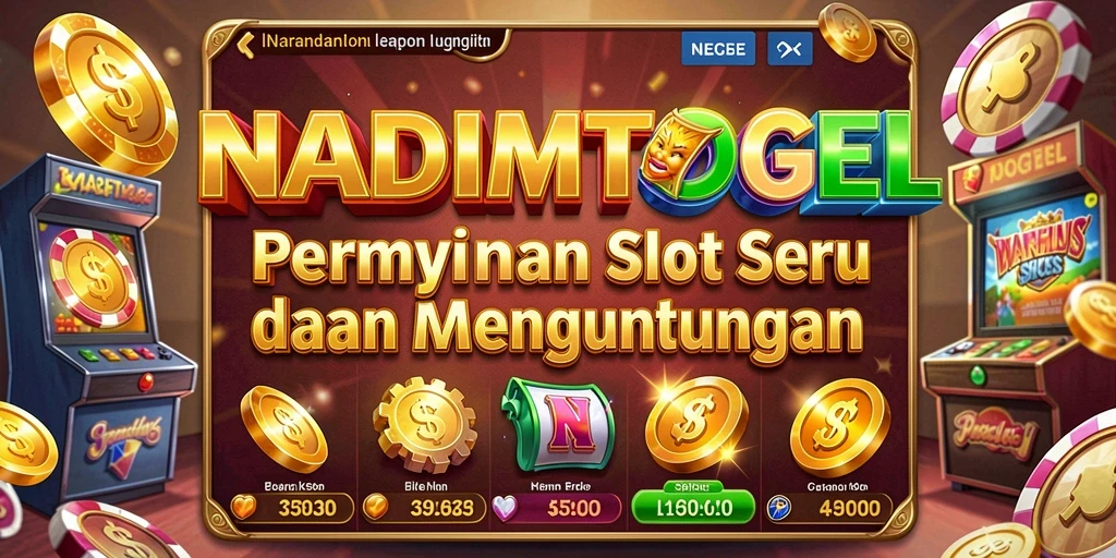 Tampilan gameplay Slot NADIMTOGEL yang menarik dan penuh warna.