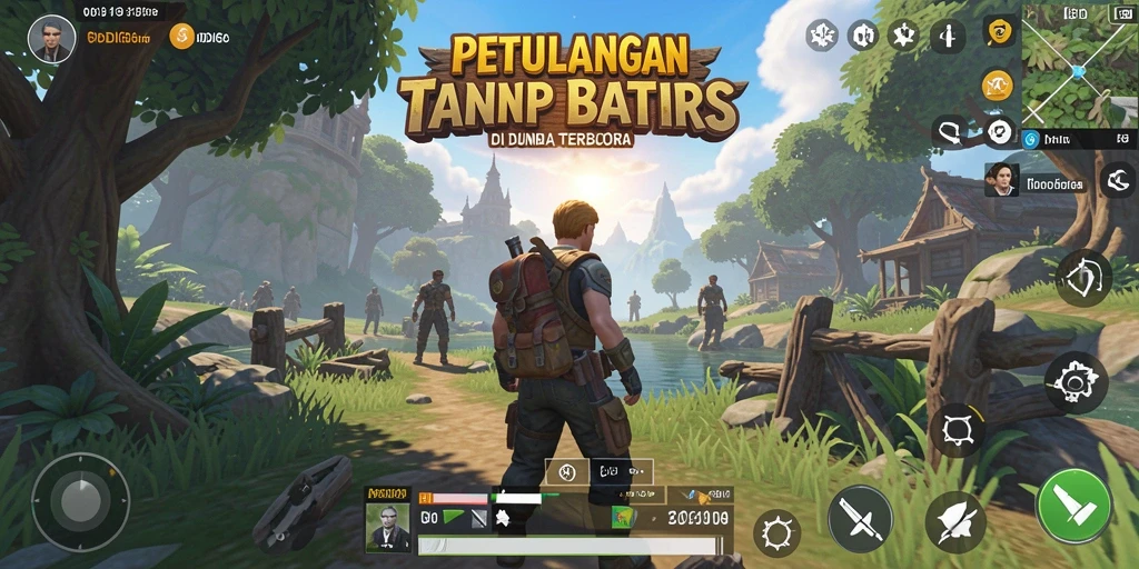 Screenshot ODDIGO menampilkan pemain menjelajahi dunia terbuka yang luas.