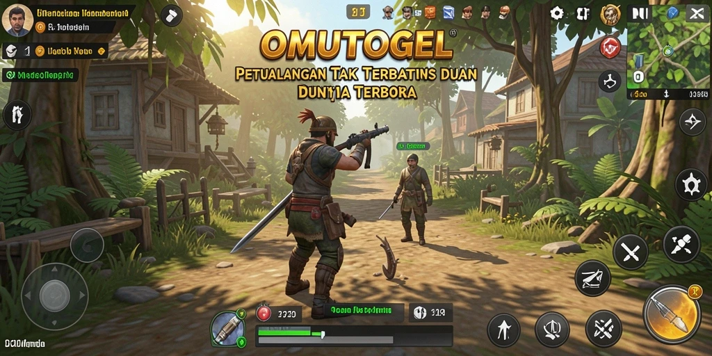 Tangkapan layar menampilkan keindahan grafis dalam OMUTOGEL.