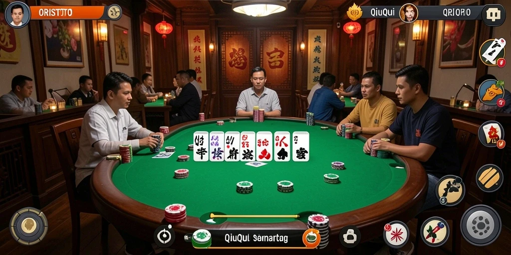 Tampilan gameplay menarik dari ORISTOTO dengan suasana QiuQiu yang kental.