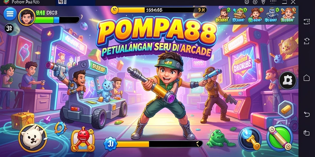 Tampilan gameplay seru dan menantang dari POMPA88.