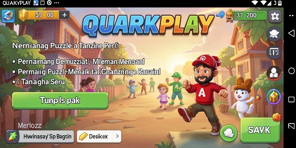 Tampilan gameplay menarik dari QUARKPLAY dengan puzzle menantang.
