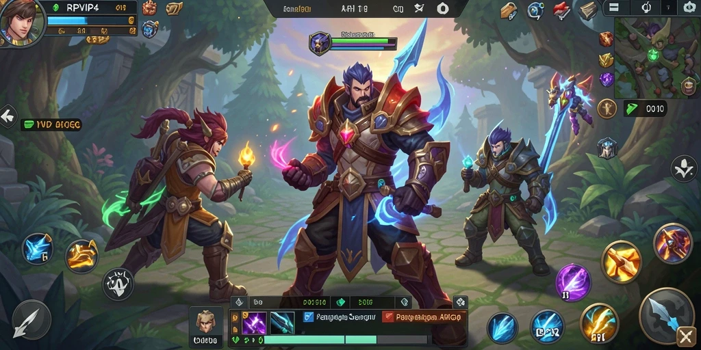 Gameplay seru di dunia fantasi RPVIP4 yang mendebarkan.