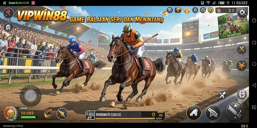 Tampilan gameplay menarik dari VIPWIN88 saat balapan cepat.