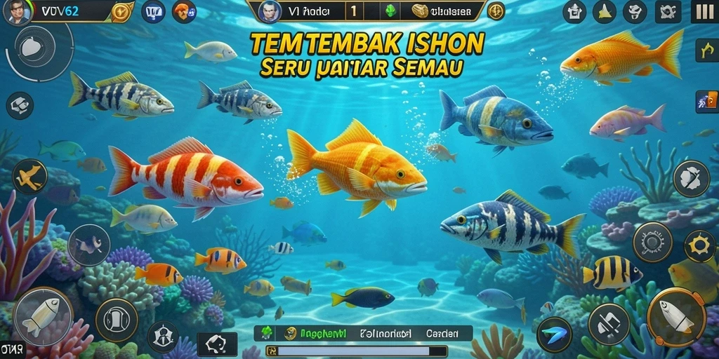 Gameplay seru saat berburu ikan di VV62.